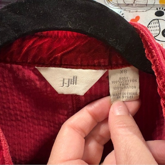 Vintage red corduroy jacket shirt from J.Jill - Picture 2 of 8